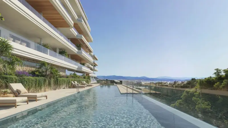 Kosmos, Torremolinos, facing a pine forest near the town centre